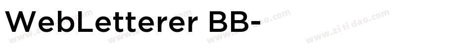 WebLetterer BB字体转换